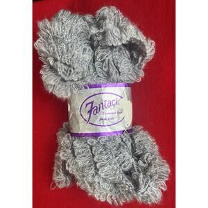 01 Fantacia Textured Yarn Italy 6.2 Ounces Each/ Color 3067 Silver Tone Lot 05